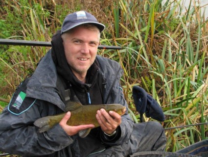 Darren with a 2lb tench