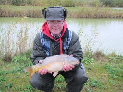 Tony with a 5lb mirror carp